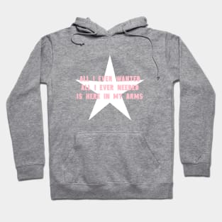 All I Ever Wanted, star, pink Hoodie